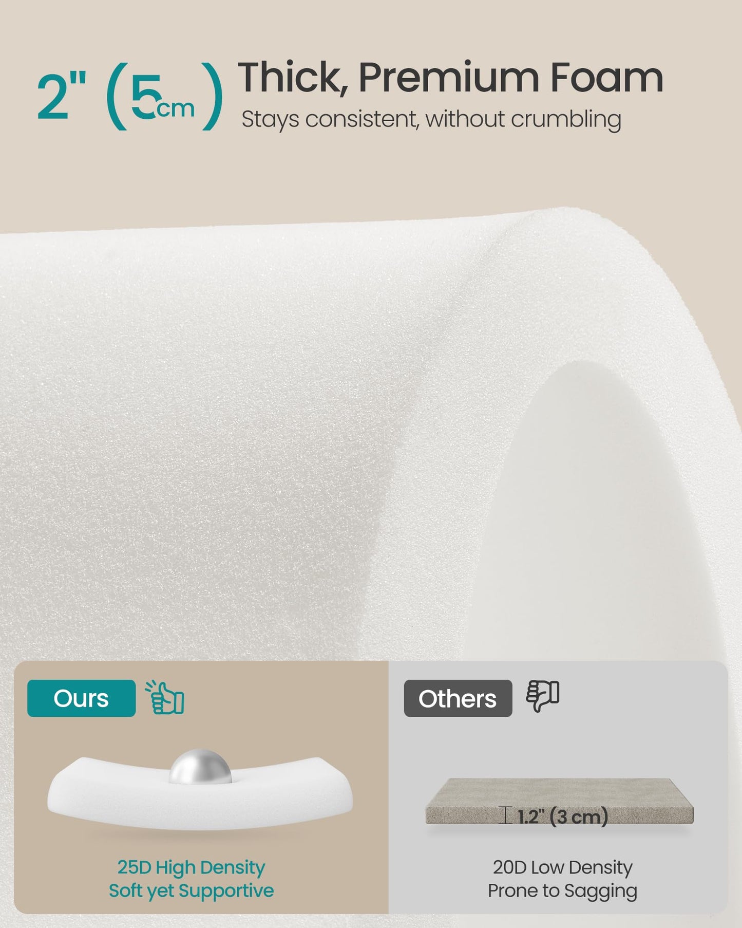 SONGMICS Storage Ottoman, Foot Stool, Ottoman with Padded Seat, Foot Rest with Wood Legs, Small Table, for Hallway, Living Room, 11.8 x 15.7 x 11.4 Inches, Teddy Fleece, Cream White ULOM518WD01