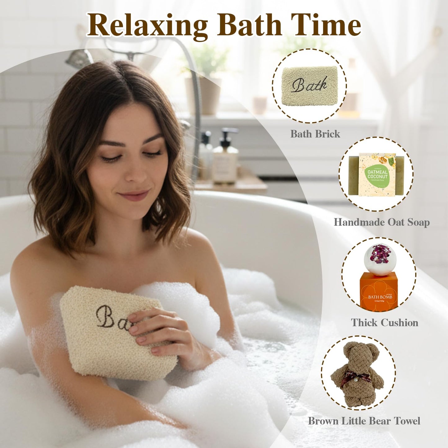 LUVTRACE Self Care Giftst for Women Spa Gift Baske Box with Blanket, Candle, Bath Salt & Tumbler — Birthday, Get Well Soon, Thinking of You, Christmas Gifts (Orange)