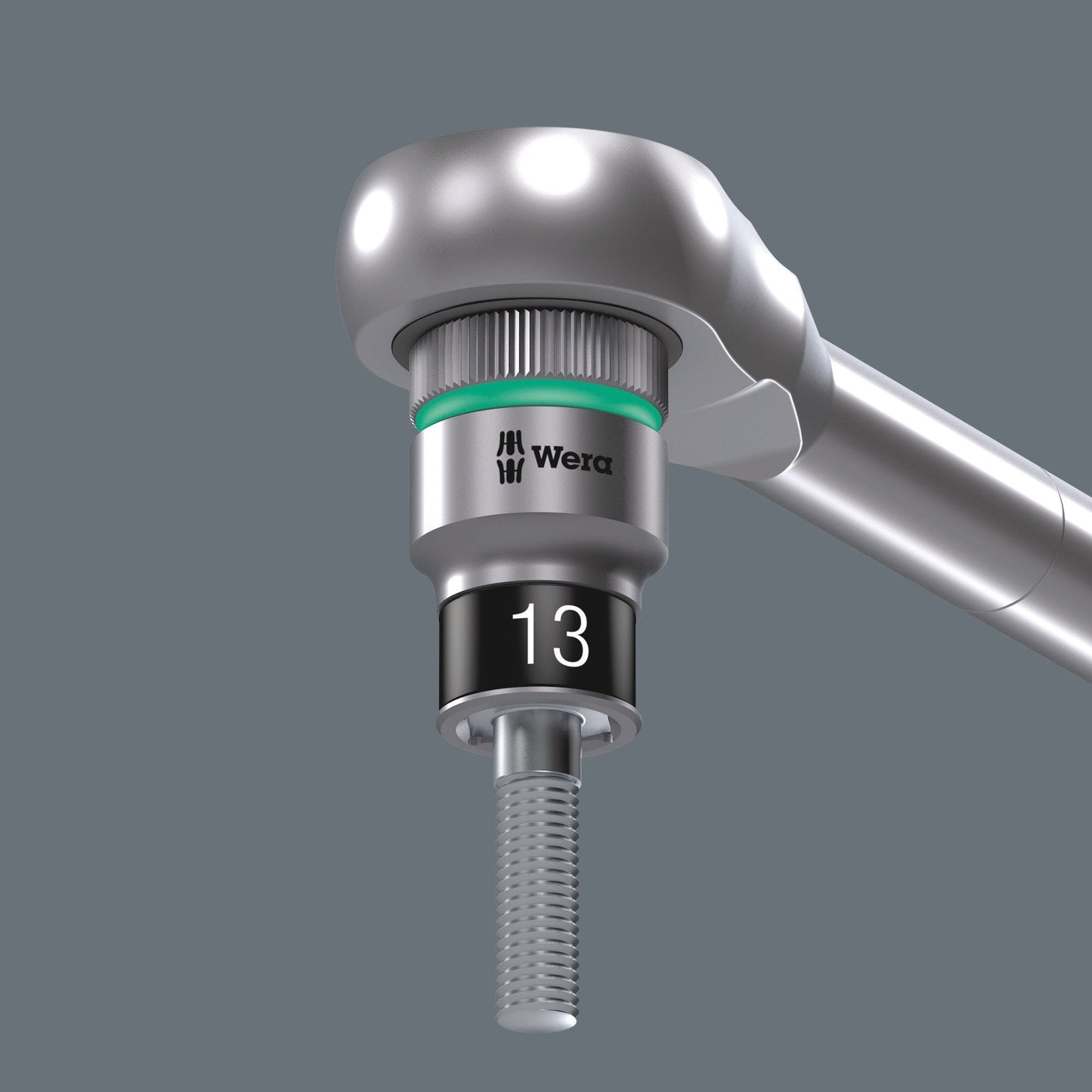 WERA 05004090001 8006 SC 1 Zyklop Hybrid Ratchet Set, 1/2" Drive, Metric, 13 Pieces