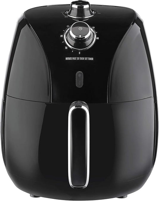 Proctor Silex 5.8 QT Air Fryer Oven with Temperature Control, 60 Min Timer, Non Stick Basket, 1700W, Black (35060)