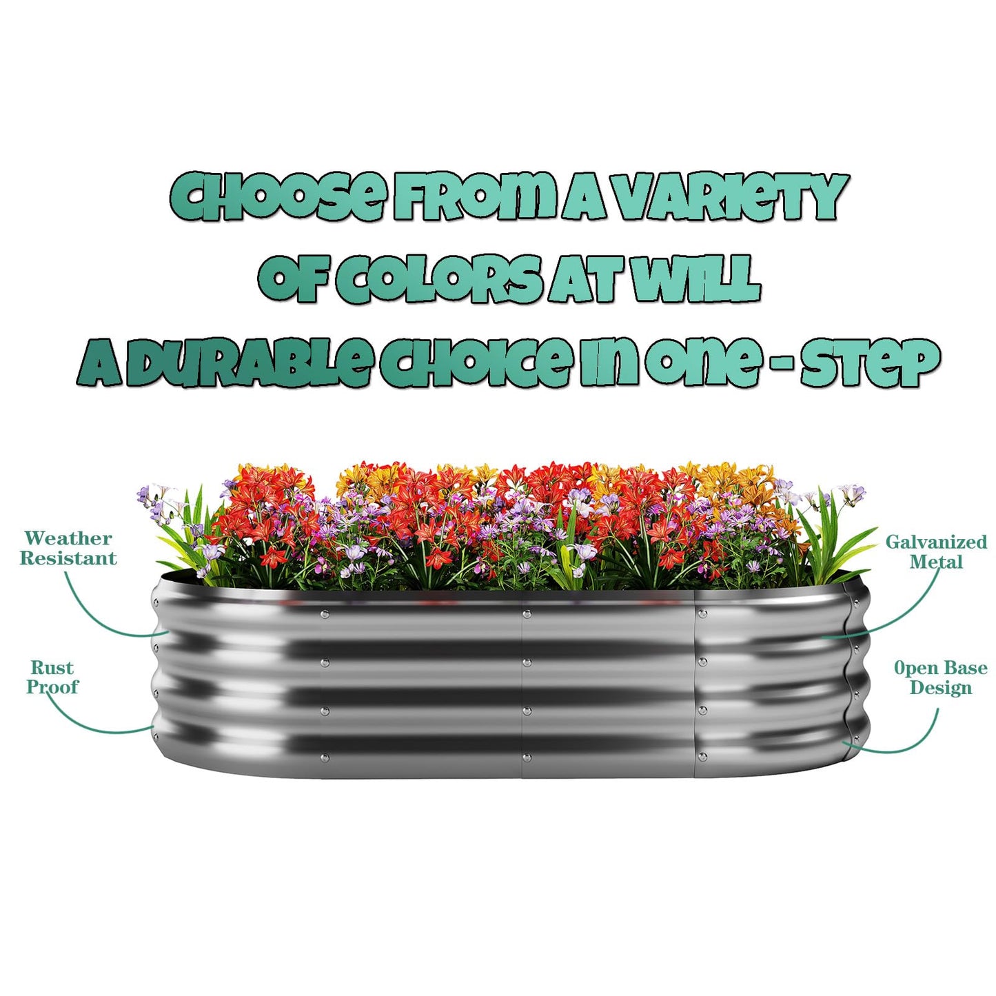 ZFHgarden Fire Ring Pit Round Galvanized Fire Ring for Outside Fire Pit Garden Bed Kit，Height 12 Inch, 2x2x1ft Round Galvanized Steel Fire Pit