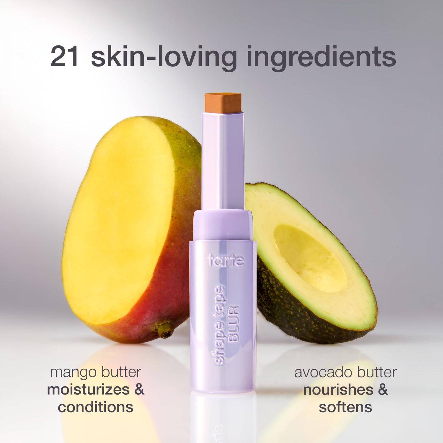 tarte shape tape blur concealer stick - Full Coverage Crease-Proof Makeup, Diamond-Shaped Precision Tip for Instant Eye Lift Effect, 50% Skin-loving Ingredients, Vegan & Cruelty-Free full size, 22N