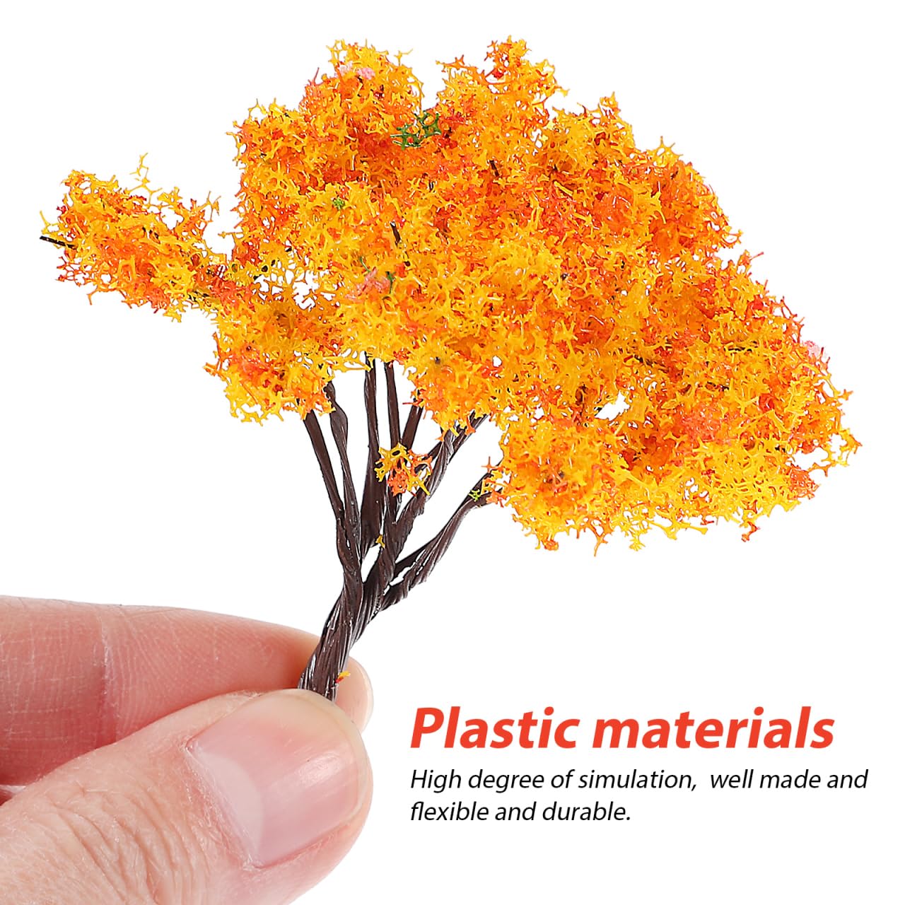 TOPPERFUN 12PCS Miniature Trees, Model Tree for Diorama Supplies and Railway Scenery, Fake Mini TRE·ES for Crafts, Fairy Garden Accessories for Micro Landscape and Train Decoration, 3.34in