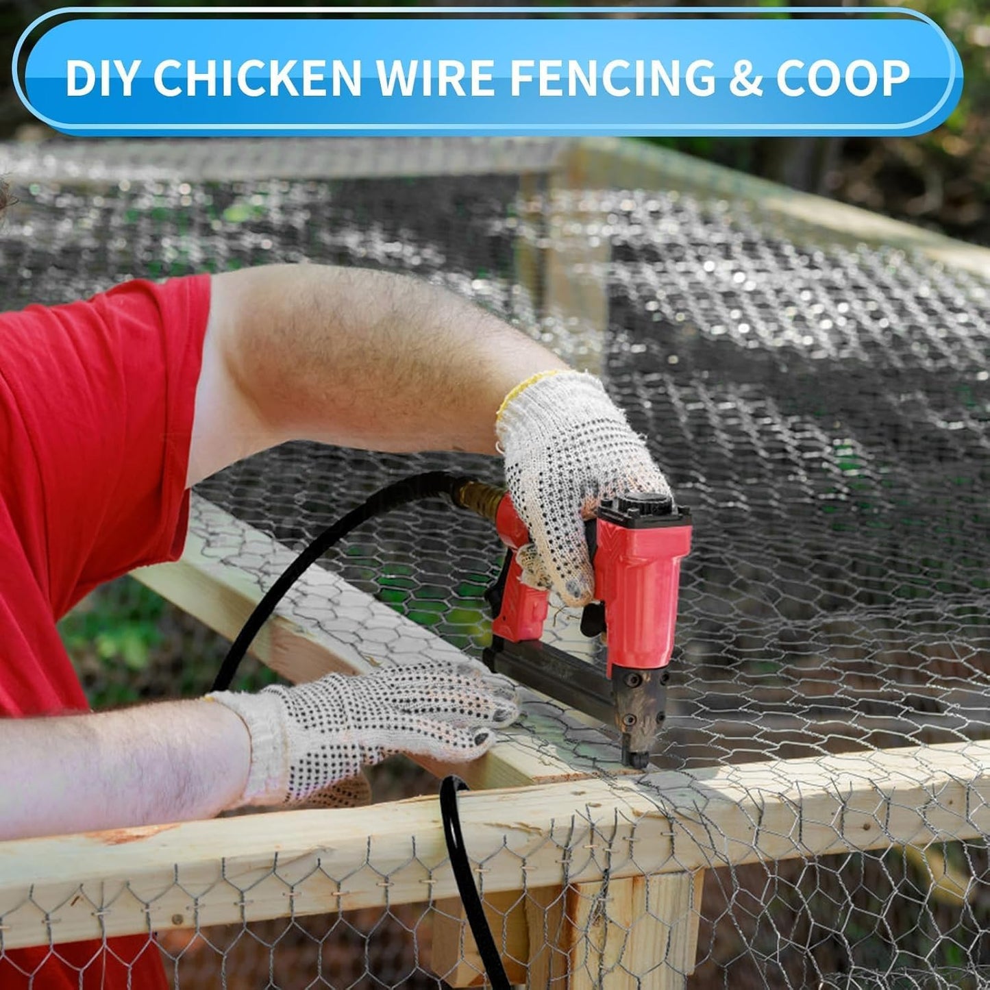 DOLEMODUO 72'' x 100' Black Chicken Wire Mesh Fence, 15 Gauge Poultry Netting and 2 inch Mesh Fence Roll, Chicken Wire for Floral Arrangements/Crafts/Farm/Livestock/Pet Protection