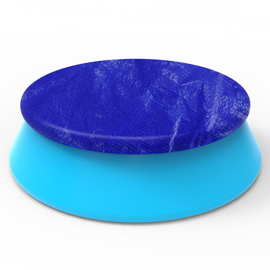 12FT Round Inflatable Pool Cover, Outdoor Swimming Pool Cover for Intex Above Ground Pools with Elastic Band, Waterproof and Dustproof, No Drain Holes, Prevent Leaves, Debris and Dust