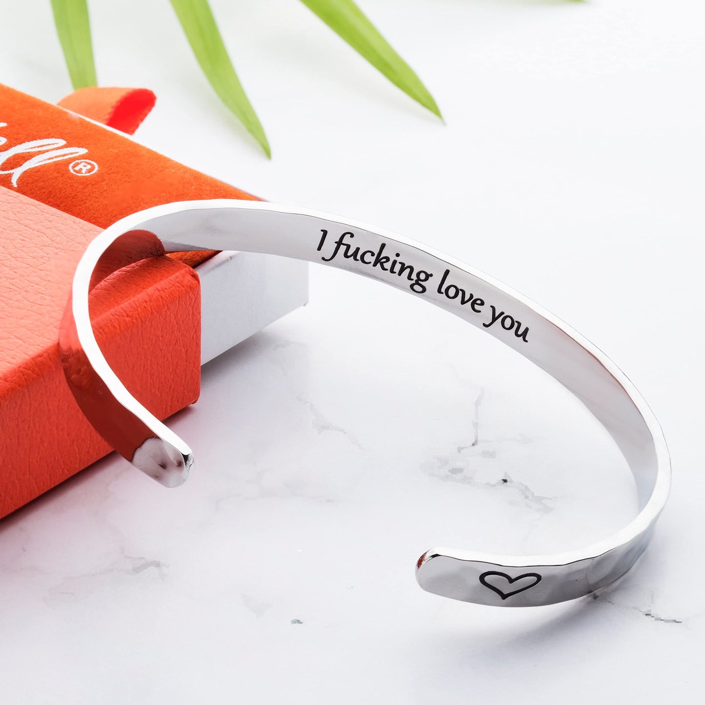 Carviell Stainless Steel Bracelet, Gifts for Girlfriend, for Wife, I Love You Gift for Her, Birthday Present from Husband, Sister Jewelry