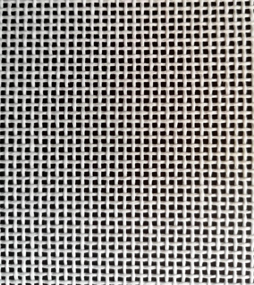 Needlepoint Canvas 13 Mesh Cotton White Blank Embroidery Fabric – 19" x 17"