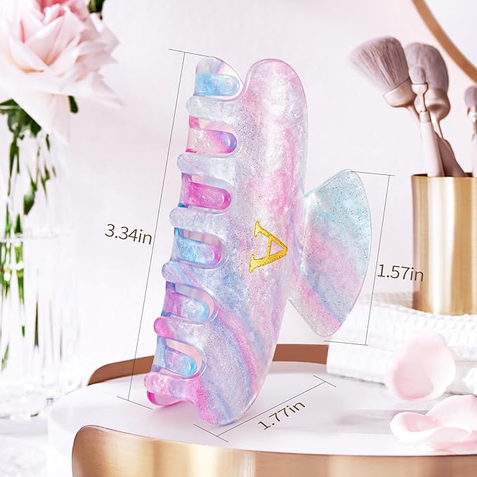 Gifts for Women,Gifts for Coworkers Bride Hair Claw Clips Acrylic Initial Hair Clips | Large Hair Claw for Girls - Teen Girl Cute Trendy Stuff - Lavender,G