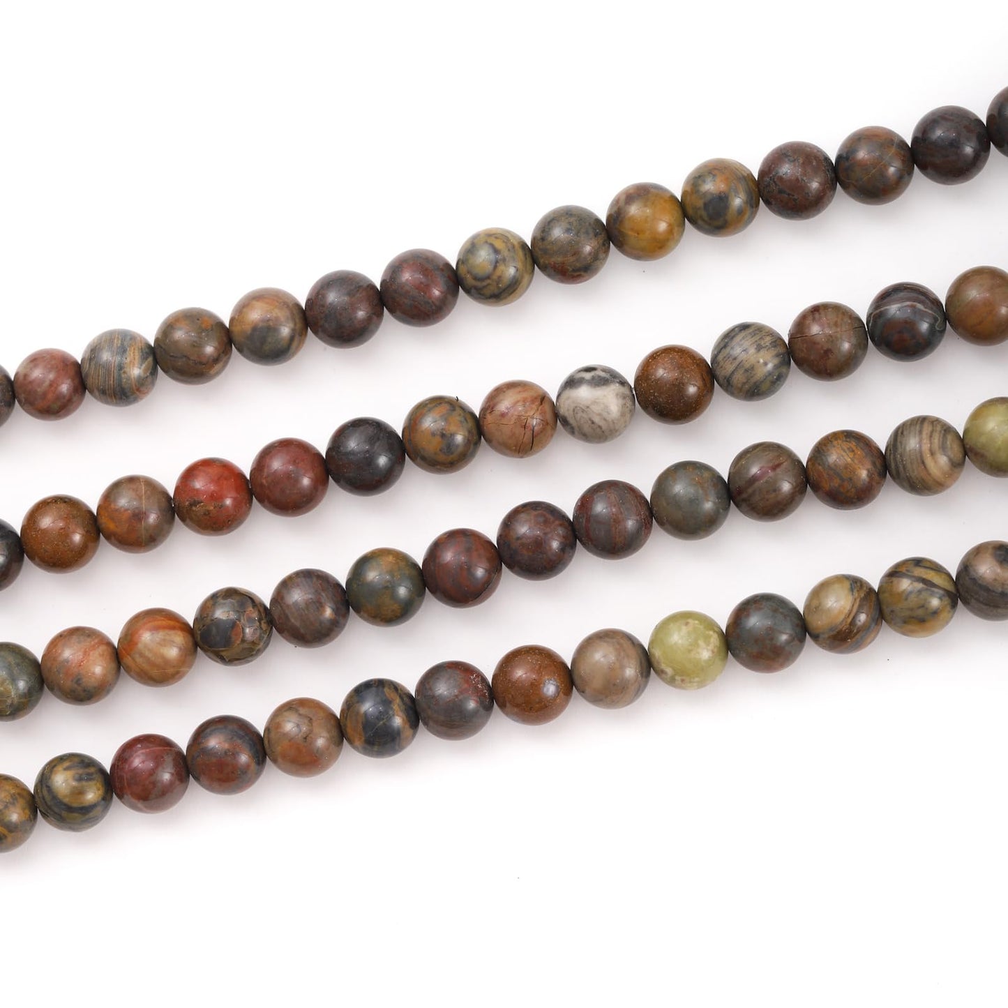 6mm 60pcs DIY Natural Colorful Agate Stone Beads Round Healing Crystal Gemstone Loose Beads for Jewelry Making Handmade Bracelet Necklace