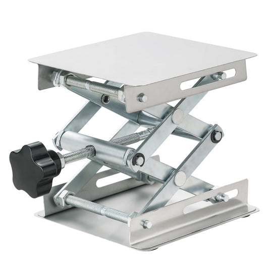 Acymner 4" x 4" Lift Table Lab Scissor Stand Platform | Stainless Steel Laboratory Lift Stand, Lab Lift Stand Table Lifting Jack Platform, Expandable Lift Height Range 1.7"/45mm to 5.9"/150mm