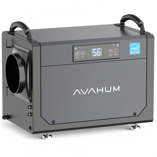 120 Pint Crawl Space Dehumidifier Commercial Energy Star Efficient Certified Dehumidifier for Basement,Whole House with Drain Hose,Large Capacity, Water Damage Unit,Portable, Auto Defrost
