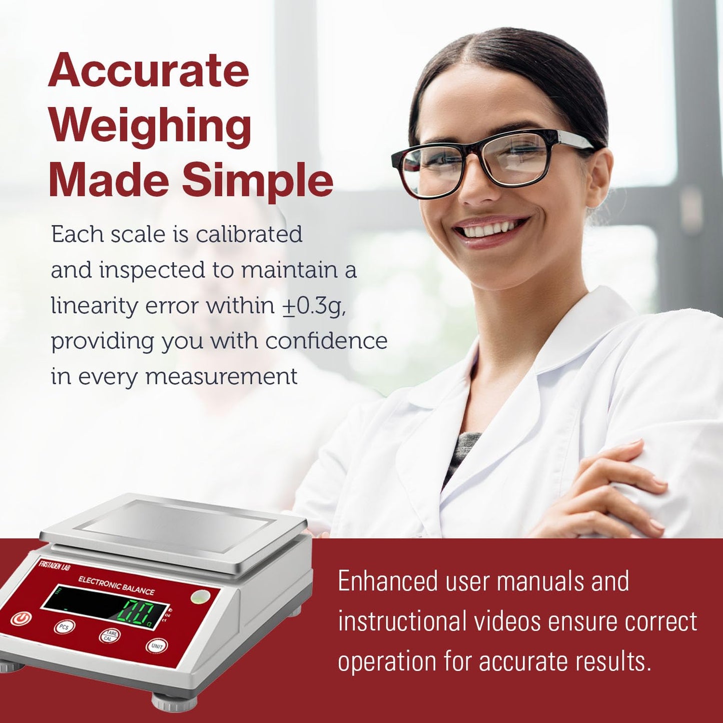 Fristaden Lab Scale | HTP Series (10 kg x 0.1 g (Square Pan))