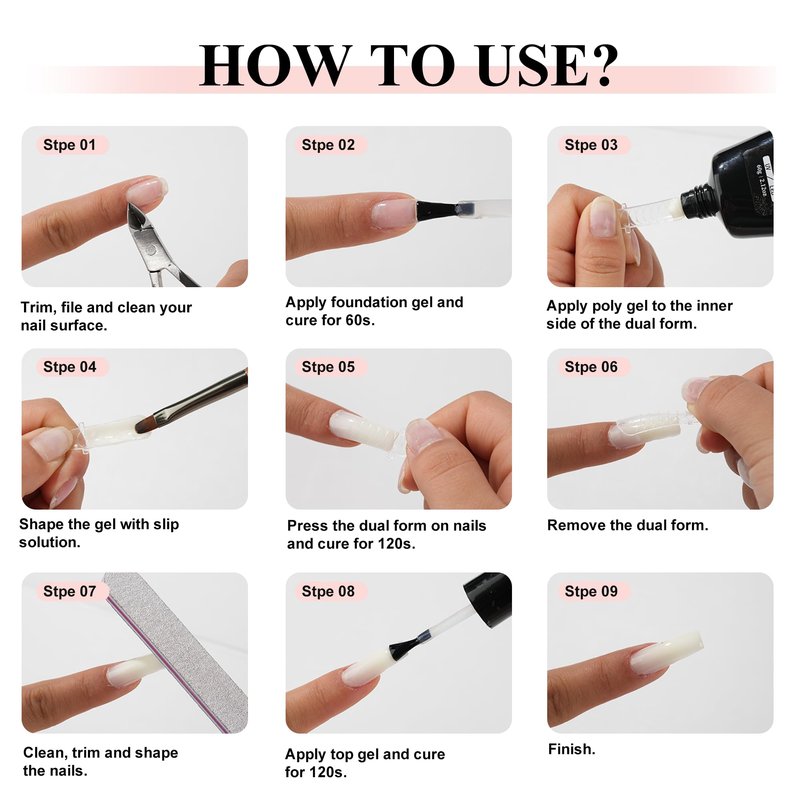 eodci Poly 60g Gel Builder for Nails, Glitter Champagne, Nail Extension Strengthener Color Gel Multifunctional Long-Lasting and Easy to Use for DIY Salon Quality