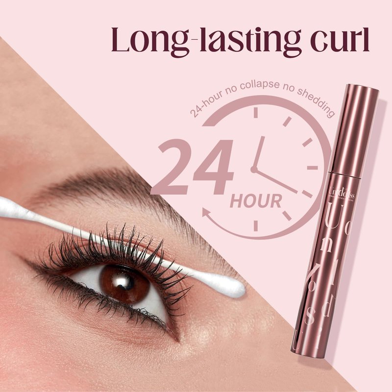 Unidollss Tubing Mascara Black Length & Volume with Lash-Nourishing Serum, No Clumps, Smudge-Proof Lash Extension Effect, Washable, Cruelty-Free & Gluten-Free, Safe for Sensitive Eyes