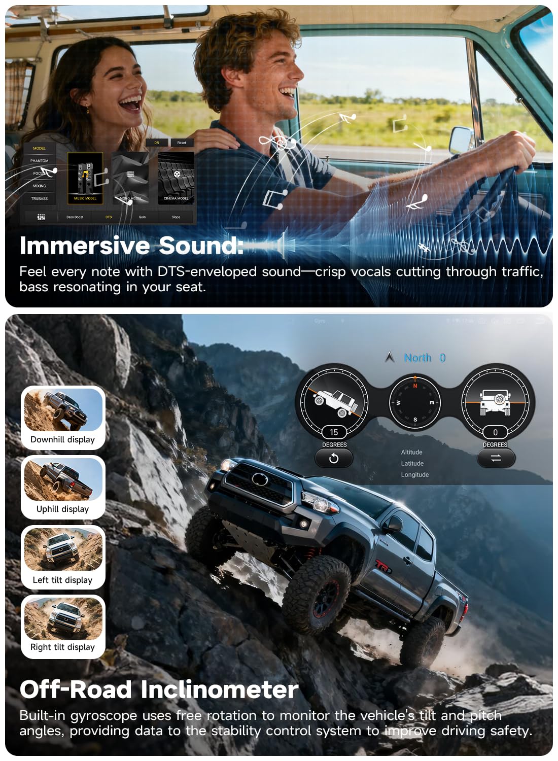 Roadanvi Android 14 6G+128G 12.3" Car Stereo for Toyota RAV4 2019-2022 Wireless Carplay Android Auto Car Radio Bluetooth 5.2 Head Unit QLED 1920x720 Touch Screen DTS GPS Navigation, X14 Series