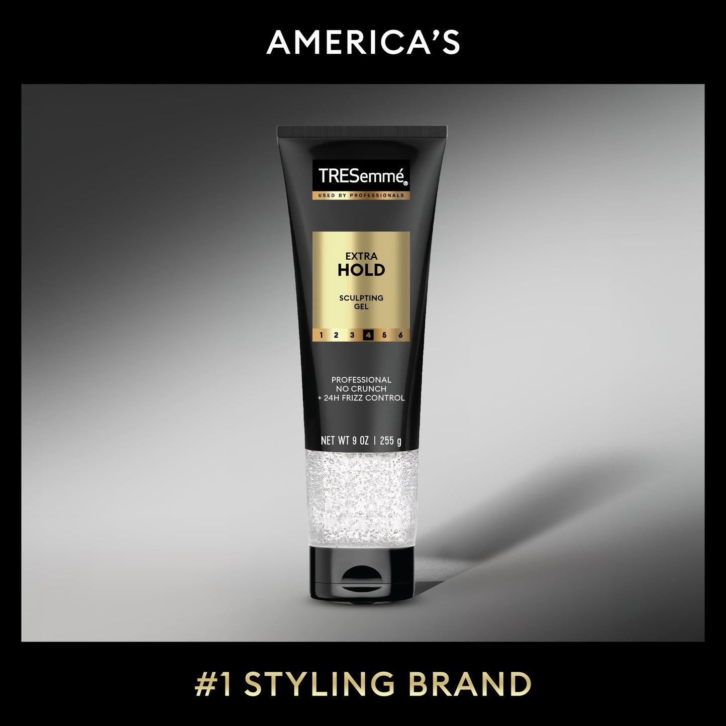 TRESemmé Extra Hold Hair Gel Pack of 6 Alcohol-Free for 24-Hour Frizz Control and Humidity Protection 9 oz