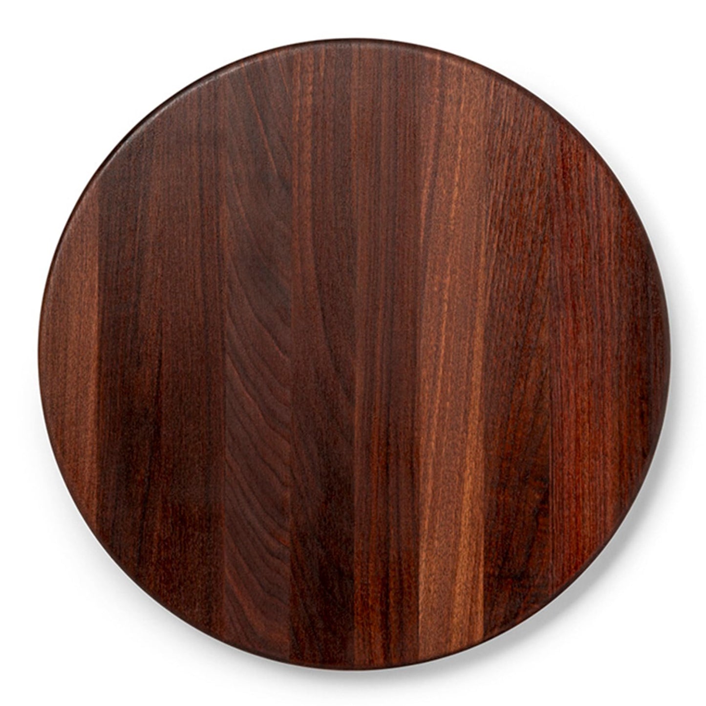 John Boos R-Board Series Round Wooden Walnut Cutting Board 18”x18” – 1.5” Thick, 9.5-lb Reversible Butcher Block with Edge-Grain – Made in the USA