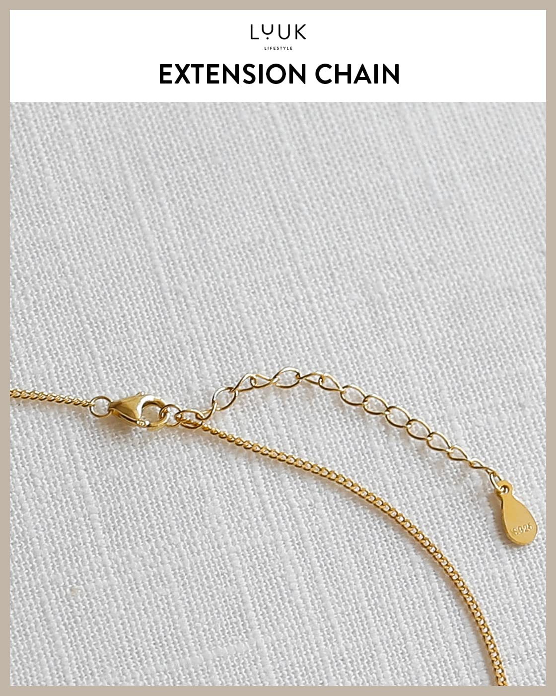LUUK LIFESTYLE Necklace and HAPPINESS gift card, 925 sterling silver, with anchor pendant fashion jewelry for everyday life, beach, water resistant, nautical and maritime motif, gold