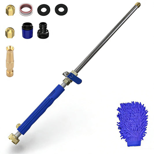 AgiiMan Jet Nozzle High Pressure Hose Nozzle for Garden Hose Power Washer Wand, 2-in-1 High Pressure Washer with 2 Different Nozzles and Hose Quick Connectors for Car Washing, Garden Cleaning, Patio