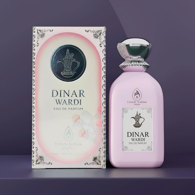Dinar Wardi 100ml Eau De Parfum- Long-lasting Perfume for Women- Soft Musky Floral Vanilla Perfume Spray