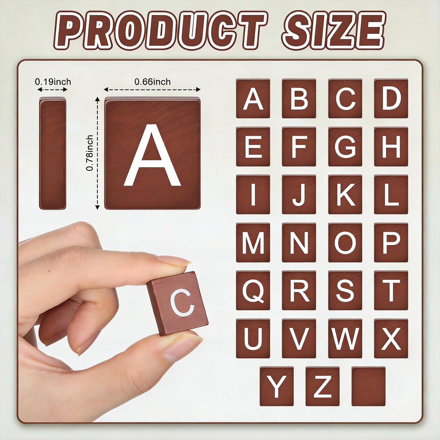 Fiwochic 300 Pcs Maroon Wood Letter Tiles DIY Wooden Tiles for Crafts A-Z Wood Letters Spelling Replacement Pieces for Crafts Spelling Board Games Wedding Frame and Wall Art
