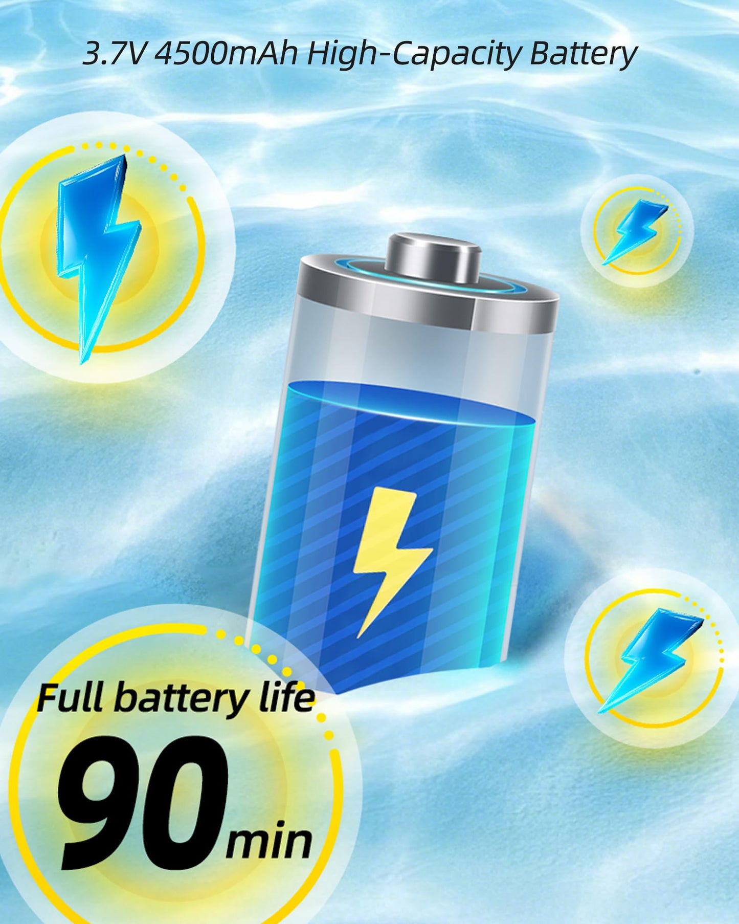 AirMyFun Motorized Pool Float, Inflatable Pool Float, Motorized Pool Lounger with 4500mAh Capacity Battery, 90min Runtime on Full Charge, Motorized Pool Floats for Adults, Suitable for Home Pools