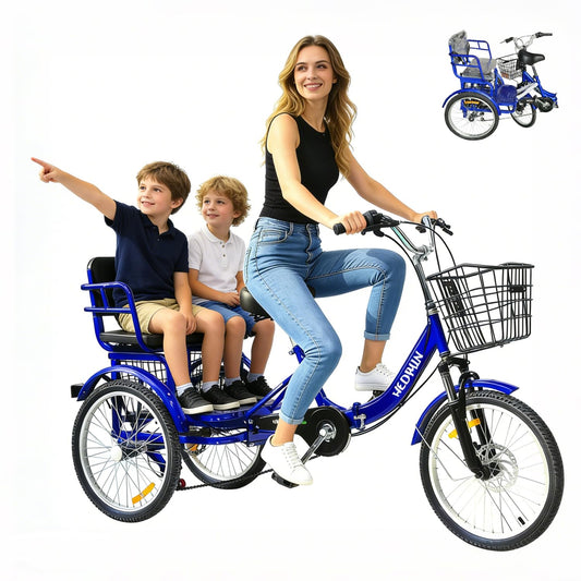 Adult Tricycle, 20 inch Folding Tricycle 3 Wheel Bike for Women,Men,Seniors, Cruiser Bike 3 Wheel Trike for Shopping Load 450Ib (1)