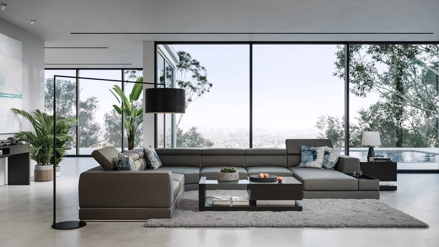 Modern Etta Black Oak Coffee Table