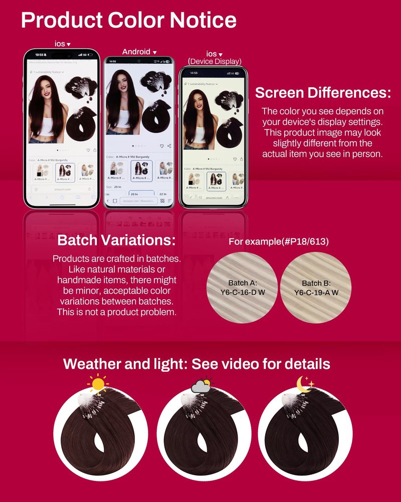 Moresoo Micro Link Hair Extensions Human Hair Dark Burgundy Micro Loop Hair Extensions Human Hair 18 inch Add Length Micro Extensions Human Hair for Women 50g