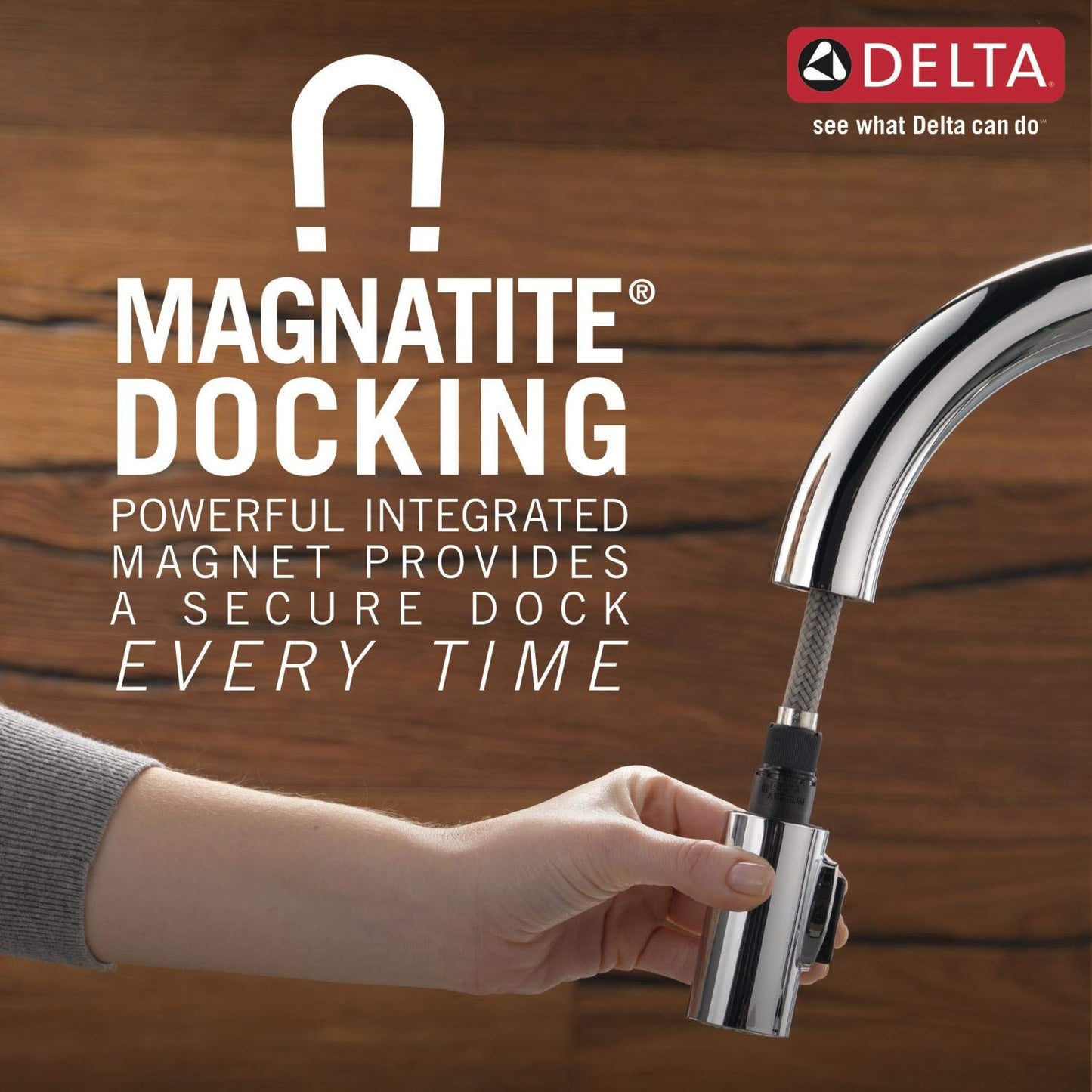 DELTA FAUCET 9678-BL-DST Leland Kitchen Faucet, Matte Black