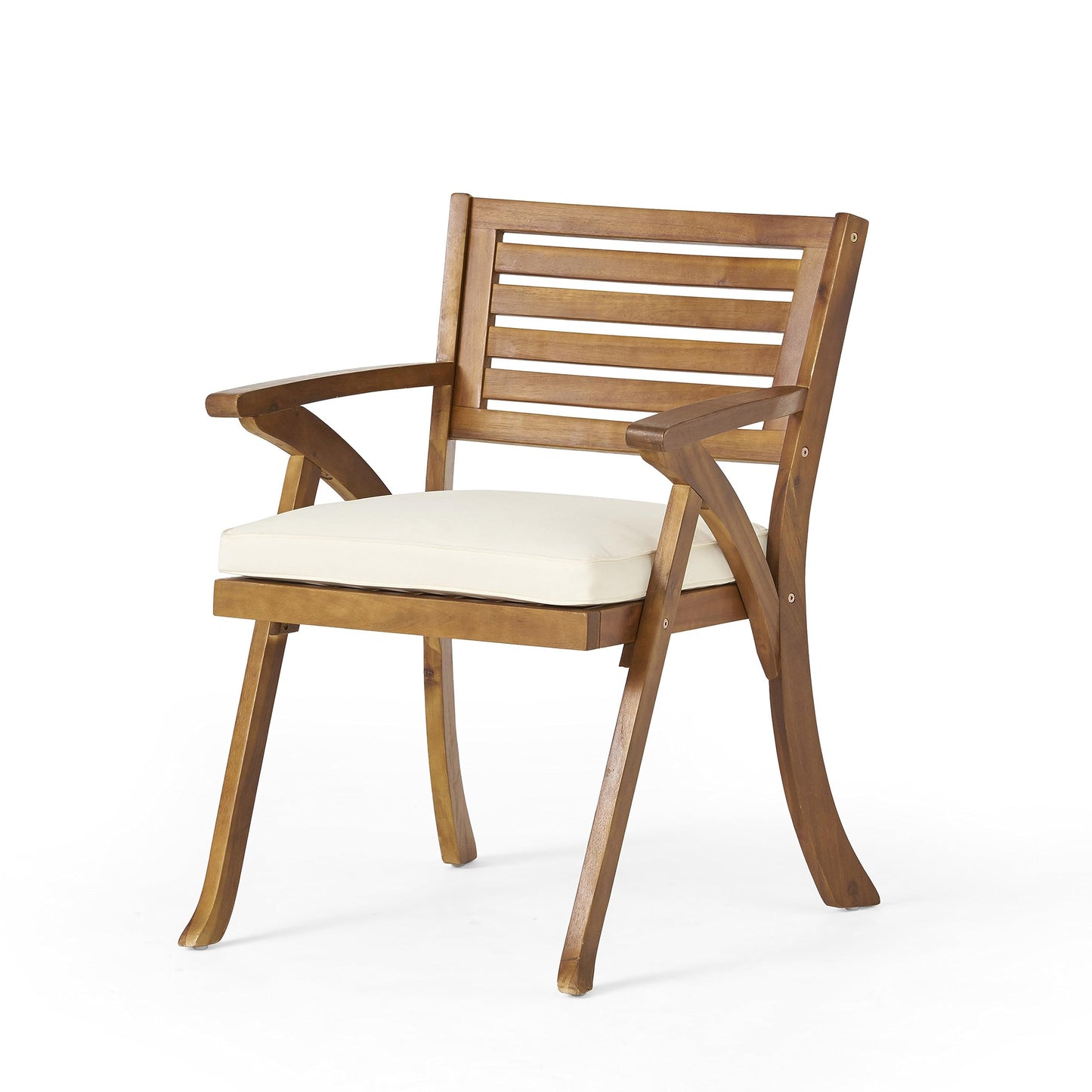 Christopher Knight Home Hermosa Acacia Wood Dining Set, 5-Pcs Set, Teak Finish