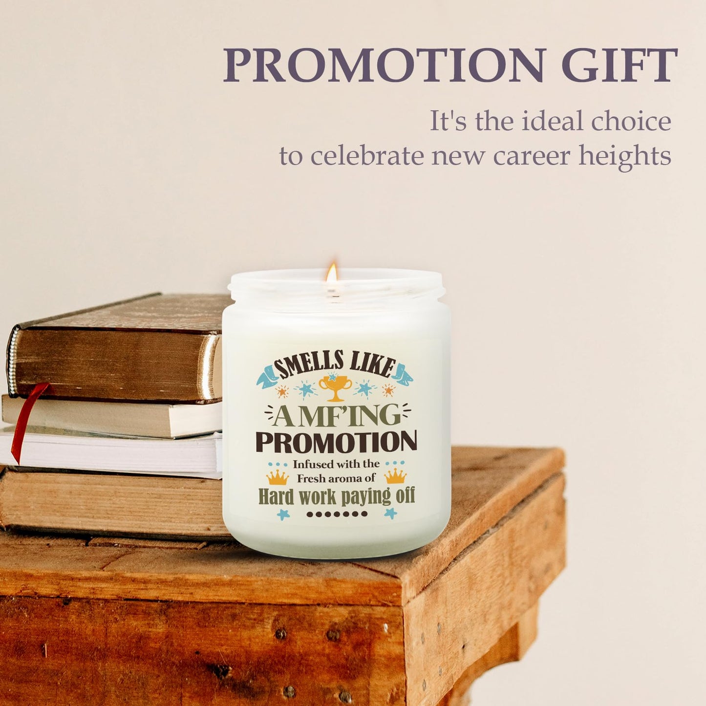 Goiicoln Job Promotion Gifts for Women, Congratulations New Job Candle Gifts for Women, Congratulations on Your Promotion, Graduation Gift for Coworker Friend Boss, Lavender Scented Candle