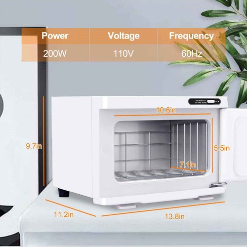 HSONBIUTY Electric Towel Warmer, Hot Towel Warmer, Professional Towel Warmer Cabinet, 8L Capacity, Hot Towel Cabinet for Spa, Beauty, Salon Use (White)