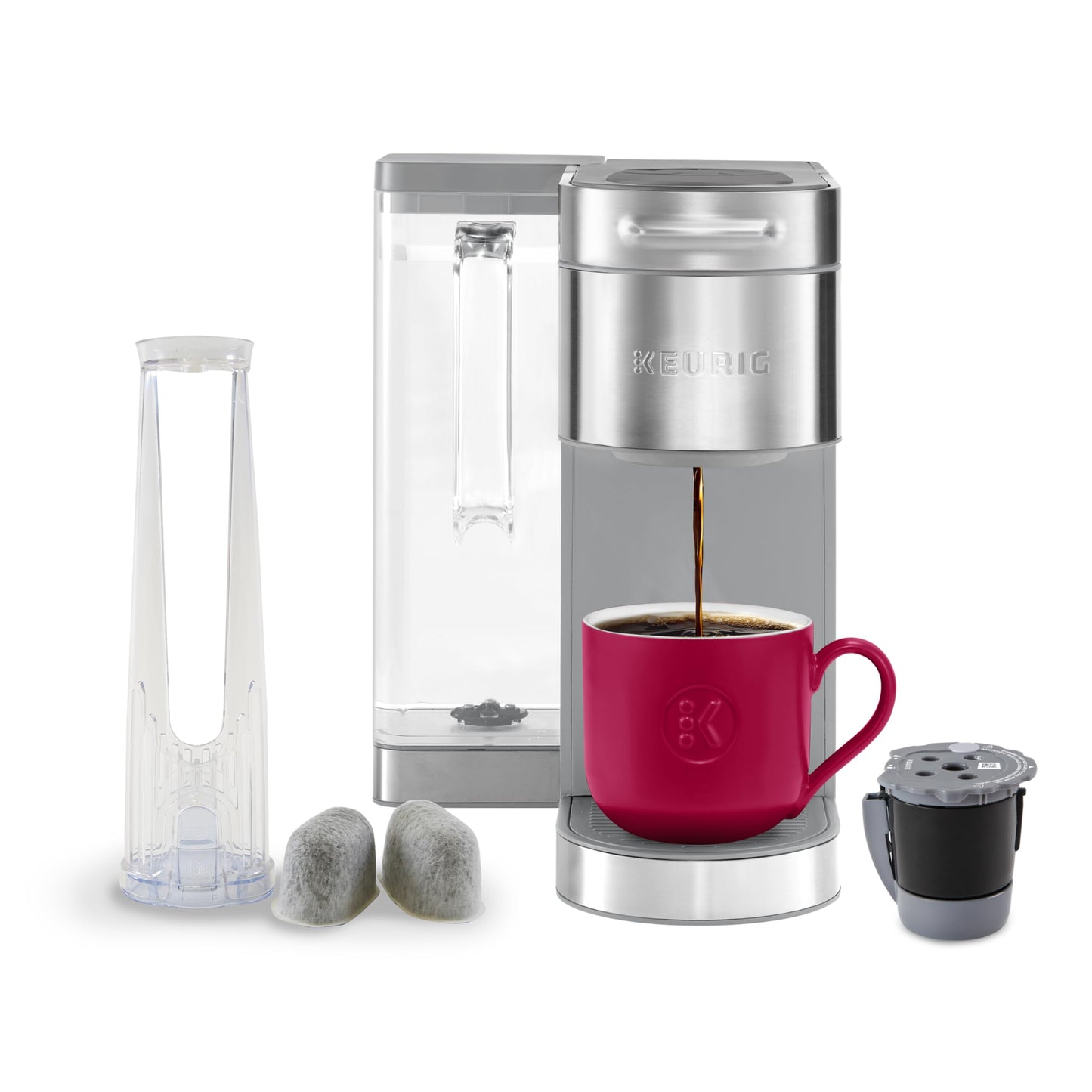 Keurig K-Supreme Plus Single Serve Special Edition Coffee Maker with 5 Brew Sizes, Multistream Technology, and Programmable Brewing Preferences (Silver)