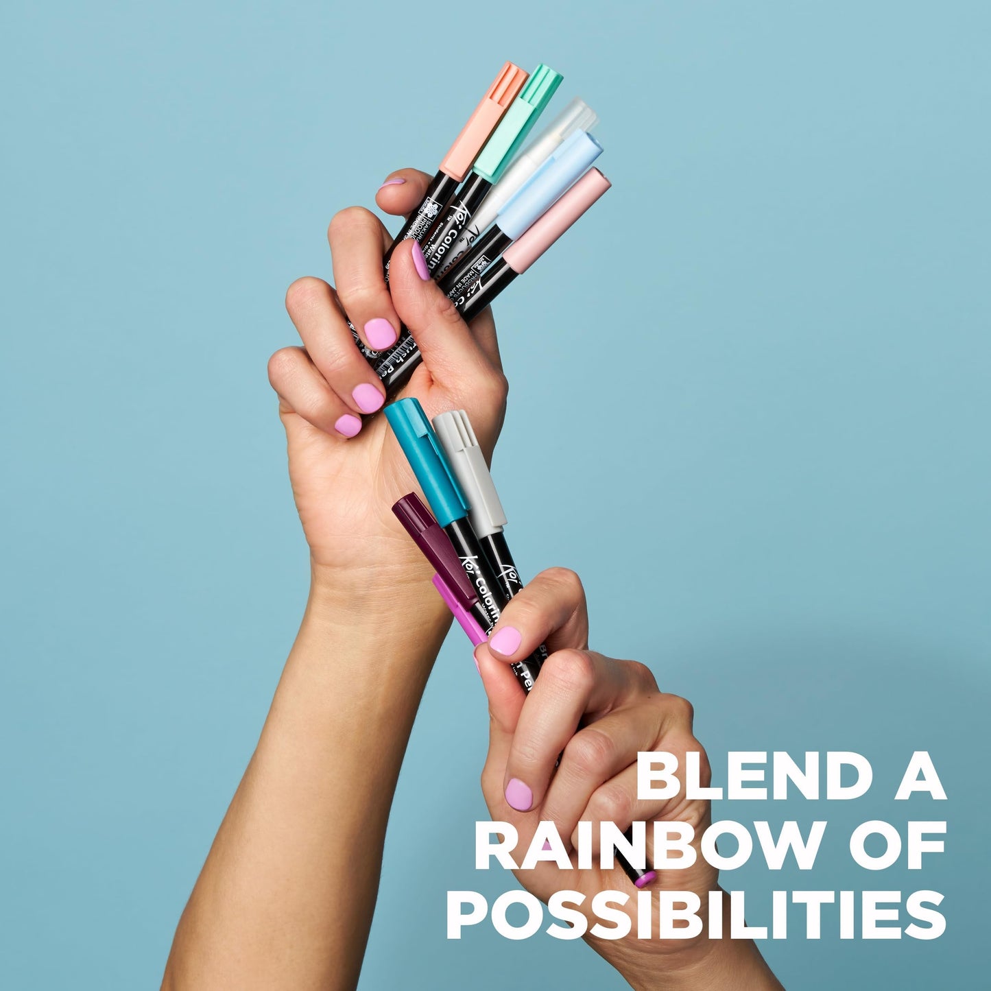 SAKURA XBR-48SA 48-Piece Koi Assorted Coloring Brush Pen Set