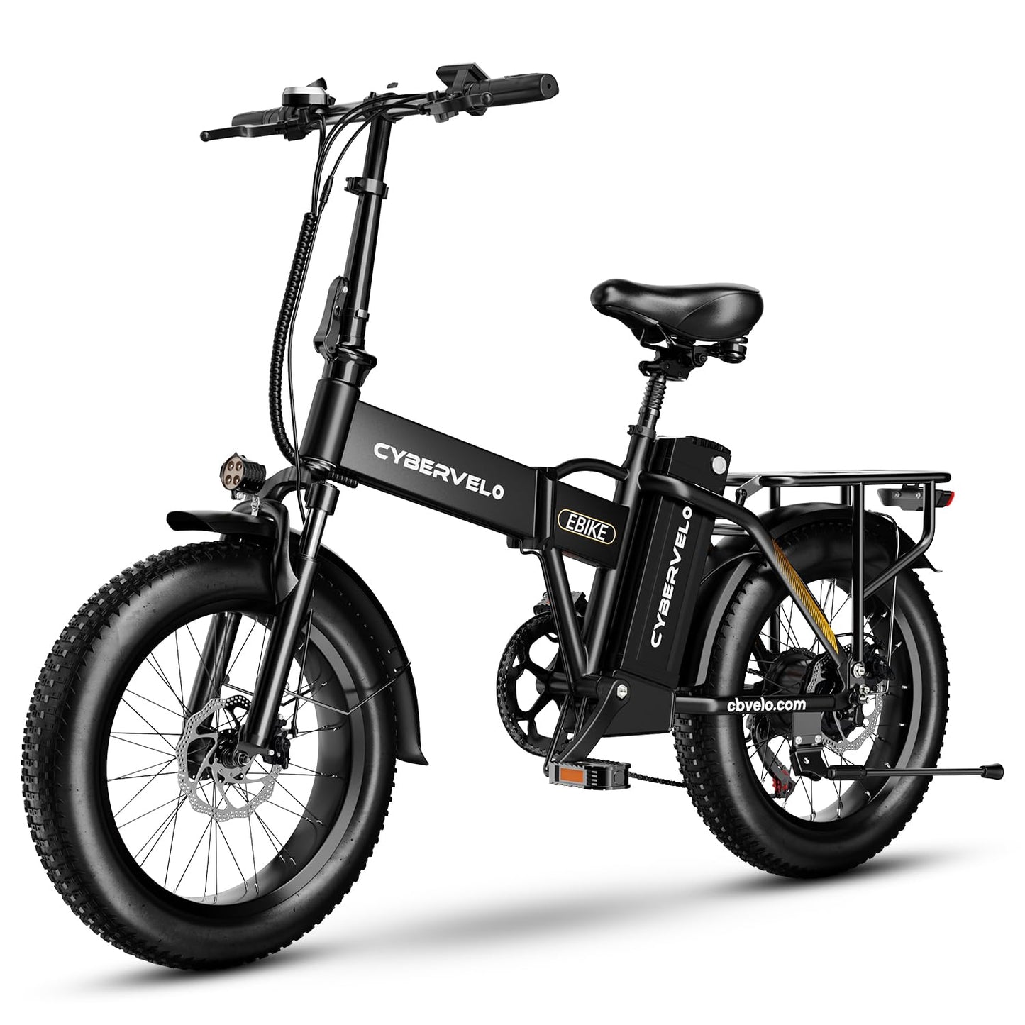 YorkE Folding Electric Bike,Black