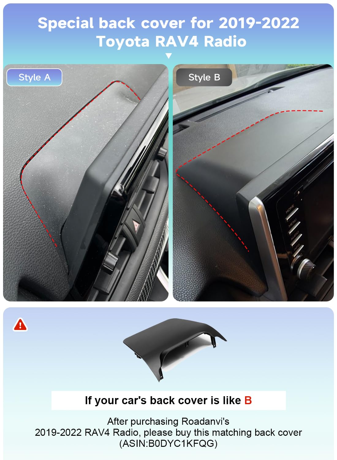 Roadanvi Android 14 6G+128G 12.3" Car Stereo for Toyota RAV4 2019-2022 Wireless Carplay Android Auto Car Radio Bluetooth 5.2 Head Unit QLED 1920x720 Touch Screen DTS GPS Navigation, X14 Series