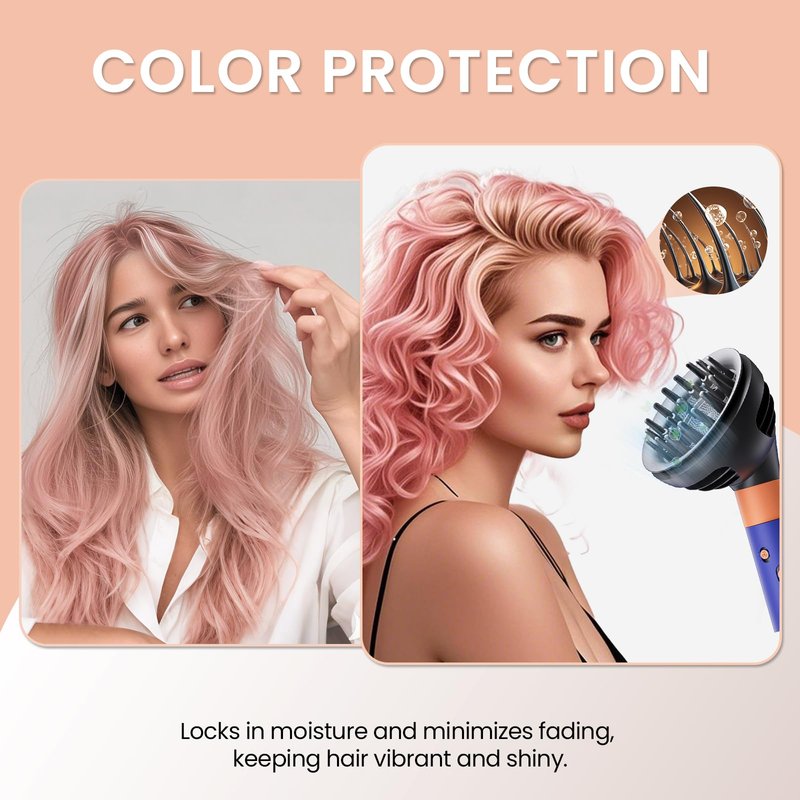 AIRUISH Upgraded Diffuser Wave Curl for Dyson Airwrap, Attachment Diffuser Nozzle Dome and Diffuse Modes, For All Models of Dyson Curling Iron