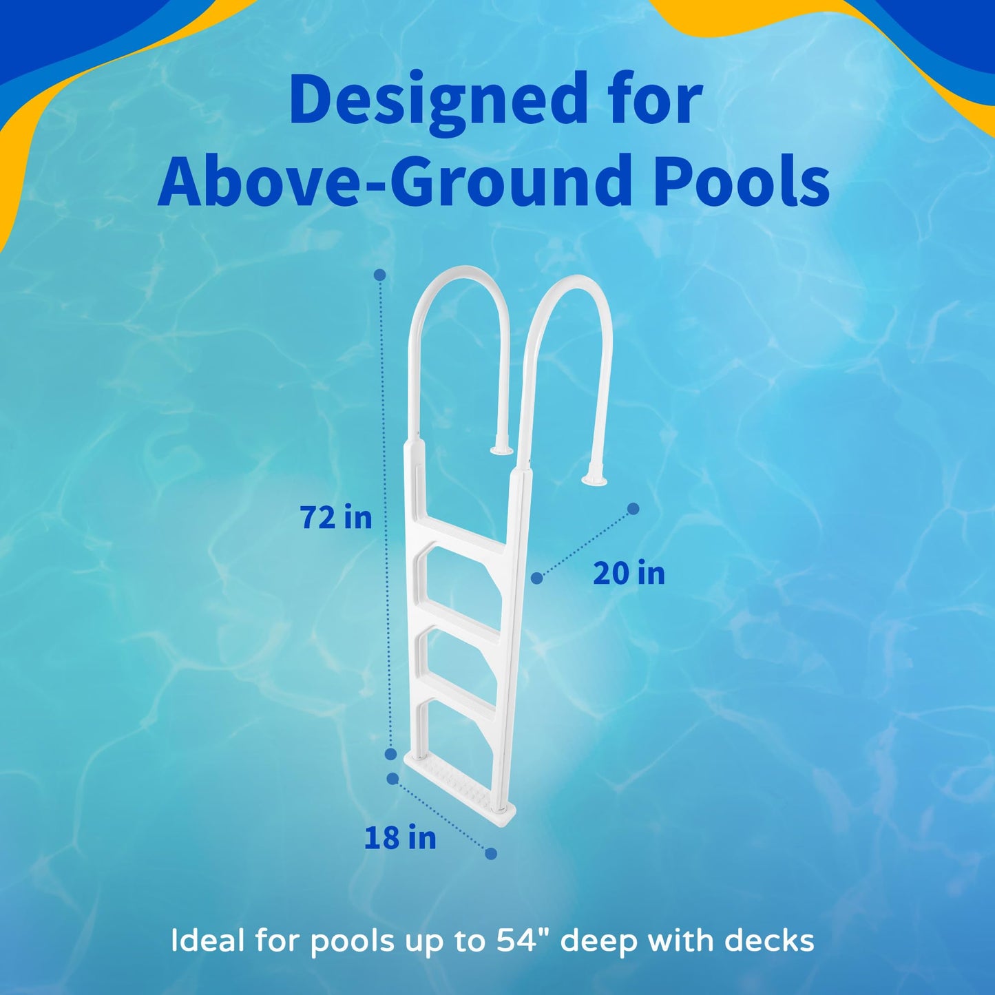 Blue Wave NE1142 Aluminum/Resin In-Pool Ladder