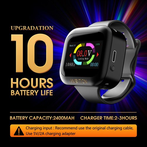 Tattoo Power Supply - Ambition S1 Plus Touch Screen Tattoo Battery Wristband Supply Portable RCA Tattoo 2400mAh Lithium Battery Pack with LCD Touch Display for Rotary Tattoo Machine
