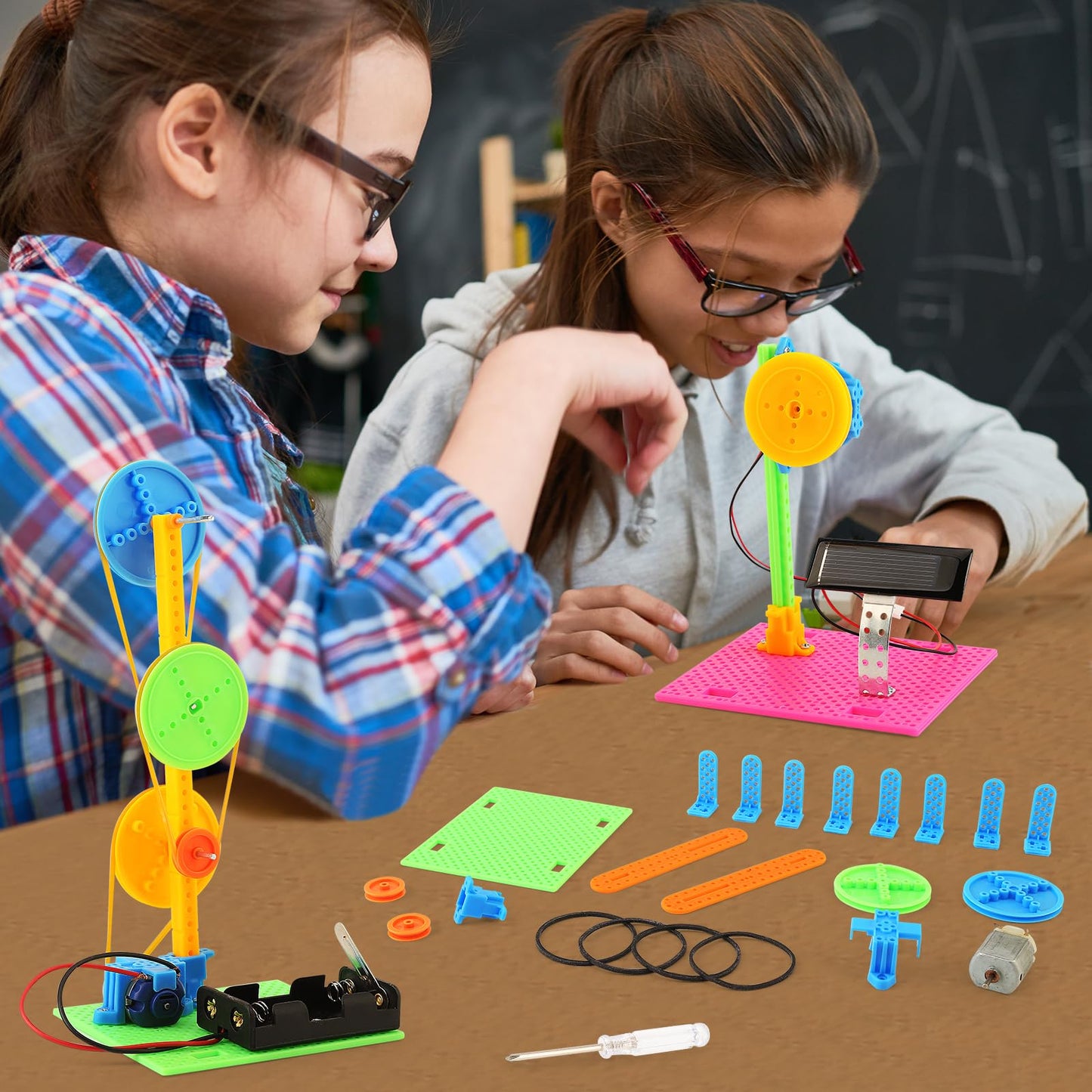 BeAndge STEM Kits, Kids Arts and Crafts for Girls 8-12 8-10, stem Toys for Ages 8-13, Engineering Science Kits for Kids, STEAM Gifts for 6 7 8 9 10 12 Year Old Girls, Electronic Building Boys 6-8