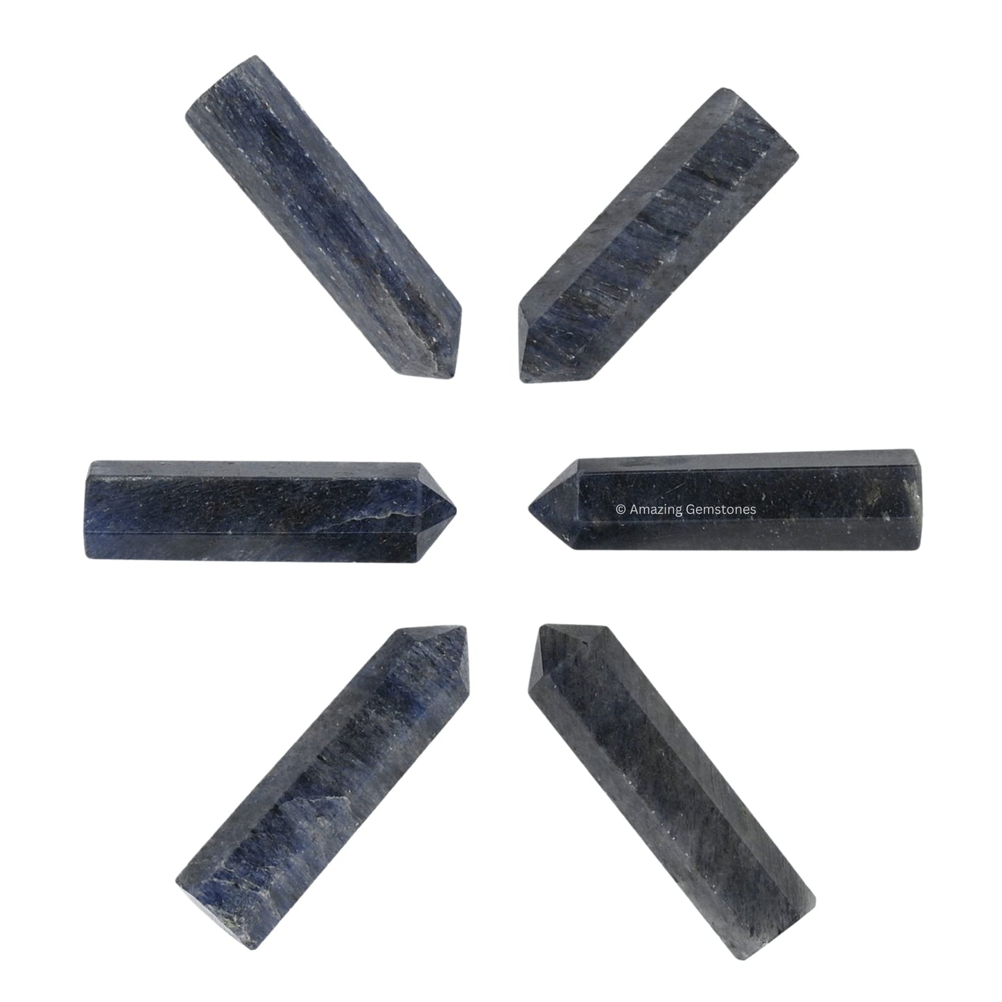 Amazing Gemstone Blue Aventurine Crystal Points Bulk Healing Crystals and Stones - Pack of 3 Single Terminated Healing Wand Point Bulk Crystals for Crafts, Crystal Grid, DIY Work - Premium Crystals