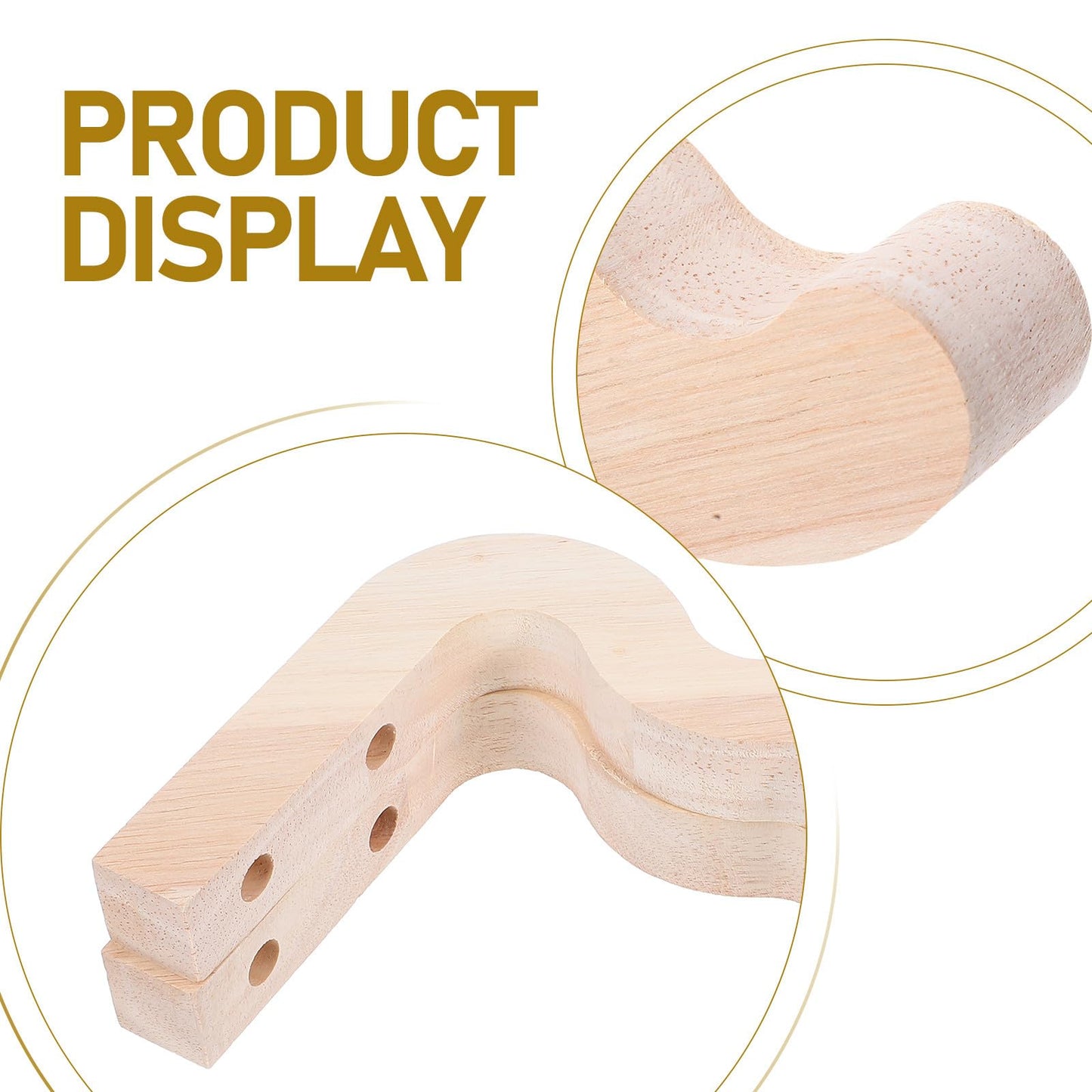 Alasum 2pcs Wooden Plant Hanger Hooks Wall-Mounted Flower Pot Holders Indoor Outdoor Wind Chime Lantern Brackets Decorative Garden Hanging Hooks