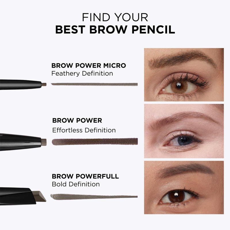 IT Cosmetics Brow Power Universal Reddish Brown Eyebrow Pencil (Auburn) -Long-Lasting, Budge-Proof, Nourishing Biotin & Antioxidants, Easy to Apply & Adjustable, Natural Brow Makeup, Built-in Spoolie