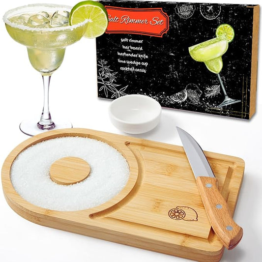 Margarita Salt Rimmer Set + Dual Taco Holder 4 Pack