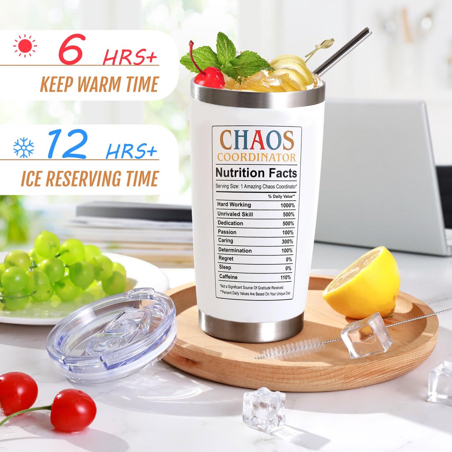 Chaos Coordinator Insulated Tumbler - Gifts for Women, Teachers & Coworkers - 20 OZ