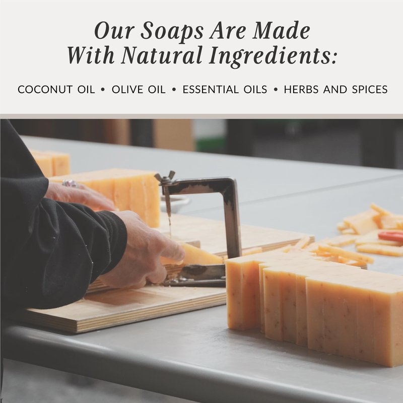 Plantlife Sandalwood 3-Pack Bar Soap - Moisturizing and Soothing Soap for Your Skin - Hand Crafted Using Plant-Based Ingredients - Made in California 4oz Bar