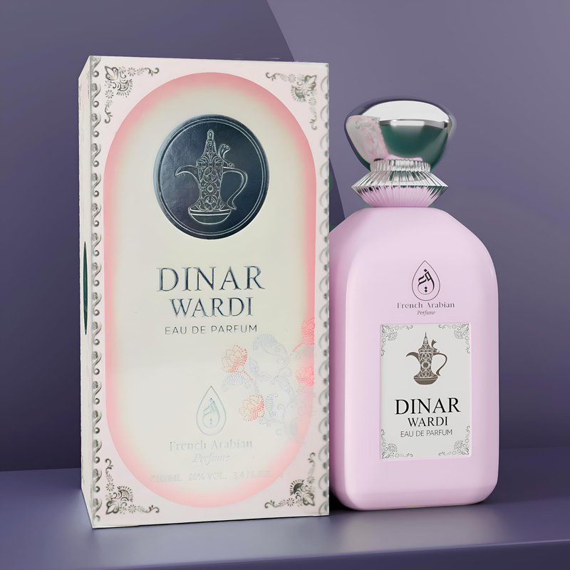 Dinar Wardi 100ml Eau De Parfum- Long-lasting Perfume for Women- Soft Musky Floral Vanilla Perfume Spray
