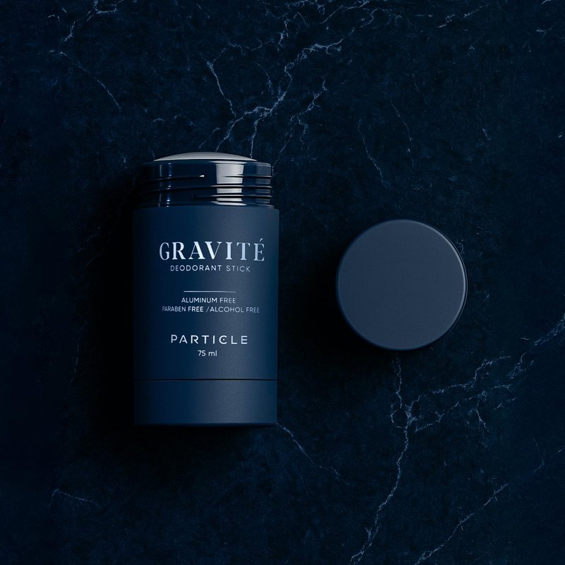 Gravité Deodorant for Men – Aluminum and Paraben Free, Fresh & Invigorating Scent with Bergamot, Grapefruit, Rosemary, Cashmere Wood & Vetiver – Long-Lasting Deodorant Inspired by Gravité Cologne 75ml