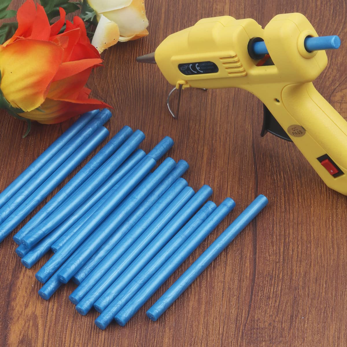 Wax Seal Kits, Wasole 40Pcs Blue Sea Sealing Wax Sticks with Glue Gun + 2Pcs Wax Seal Pens for Wax Seal Stamp, Great for Wedding Invitations, Birthday Cards, Envelopes, Gift Wrapping